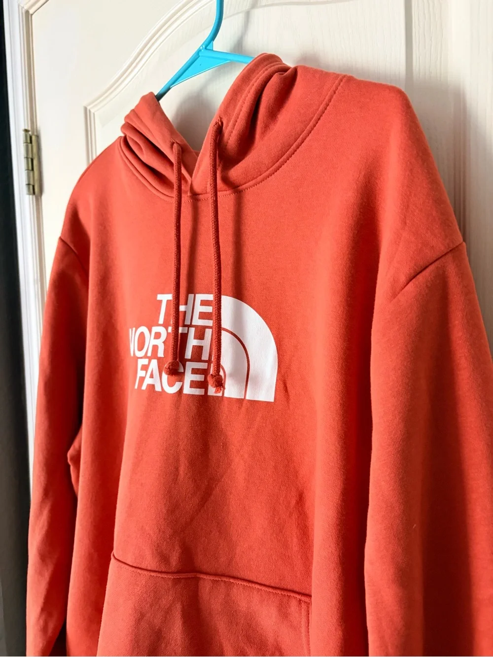 NWT The North Face Half Dome Men's Tandori Red Logo Graphic Pullover Hoodie, XXL